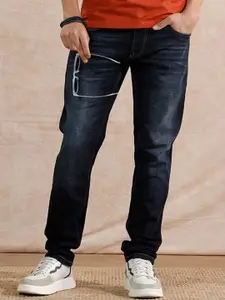 WROGN Men Comfort Tapered Fit Mid-Rise Light Fade Jeans