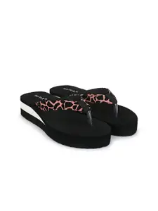 TWO SOFT Women Printed Thong Flip-Flops