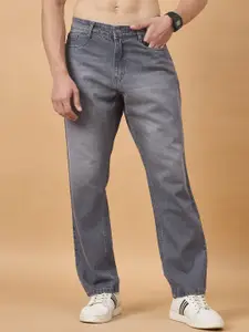 STUDIO NEXX Men Straight Fit Mid-Rise Light Fade Jeans