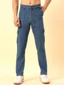 STUDIO NEXX Men Straight Fit Mid-Rise Stretchable Jeans