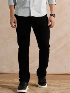 WROGN Men Comfort Straight Fit Mid-Rise Jeans