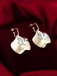 aadita Gold-Plated Contemporary Drop Earrings