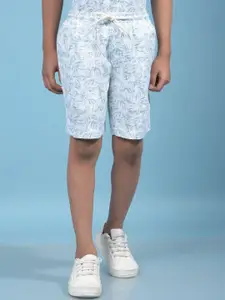 Crimsoune Club Boys Washed Printed Slim Fit Shorts