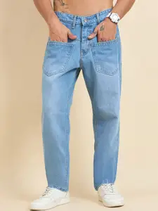 STUDIO NEXX Men Straight Fit Mid-Rise Light Fade Jeans