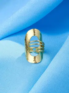 DressBerry Gold-Plated Adjustable Finger Ring