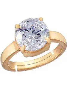 GenZcomplex Gold-Plated Brass Zircon Finger Ring