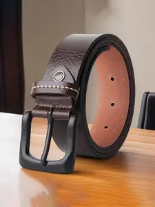 Provogue Men Textured Leather Formal Belt