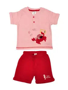 BIO FASHION Boys Short Sleeves Pure Cotton T-shirt With Shorts