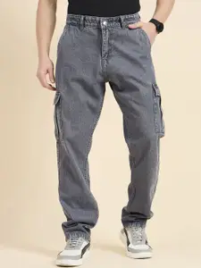 STUDIO NEXX Men Straight Fit Mid-Rise Cotton Jeans