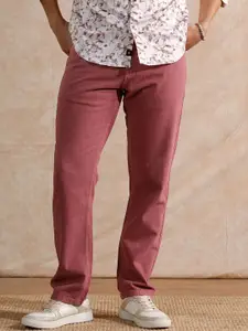 WROGN Men Comfort Relaxed Fit Mid-Rise Low Distress Jeans