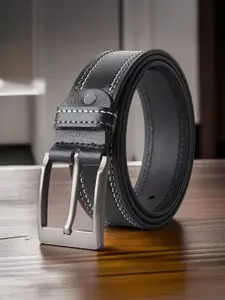 Provogue Men Textured Leather Formal Belt