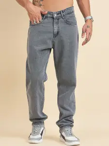 STUDIO NEXX Men Straight Fit Mid-Rise Light Fade Jeans