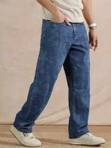 WROGN Men Comfort Relaxed Fit Mid-Rise Light Fade Jeans