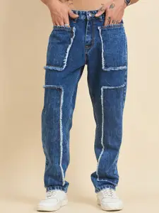 STUDIO NEXX Men Straight Fit Mid-Rise Clean Look Heavy Fade Non Stretchable Jeans