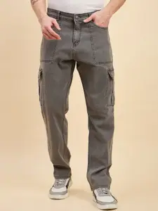 STUDIO NEXX Men Cotton Straight Fit Mid-Rise Light Fade Jeans