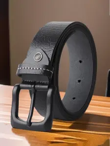 Provogue Men Textured Leather Belt