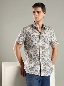 Tommy Hilfiger U.S Slim Fit Floral Printed Pure Cotton Casual Shirt