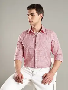 Tommy Hilfiger U.S Micro Checked Button-Down Collar Casual Shirt