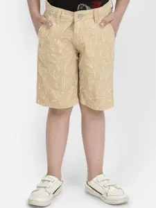 Crimsoune Club Boys Floral Printed Slim Fit Shorts