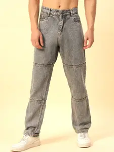 STUDIO NEXX Men Straight Fit Mid-Rise Heavy Fade Non Stretchable Jeans