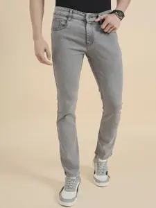 STUDIO NEXX Men Comfort Tapered Fit Mid-Rise Light Fade Stretchable Jeans