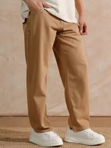 WROGN Men Comfort Wide Leg Mid-Rise Jeans