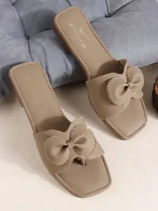 CHINRAAG Women Open Toe Flats with Bows