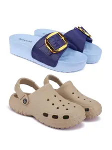 BERSACHE Women Pack Of 2 Flip Flops