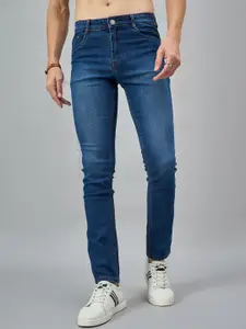STUDIO NEXX Men Slim Fit Mid-Rise Light Fade Stretchable Jeans