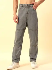 STUDIO NEXX Men Straight Fit Mid-Rise Light Fade Cotton Jeans