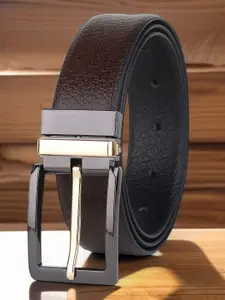 Provogue Men Textured Leather Reversible Belt