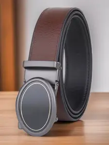 Provogue Men Textured Reversible Formal Belt