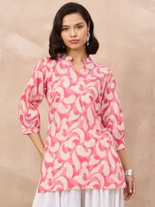 all about you Women Ethnic Printed Cotton Top