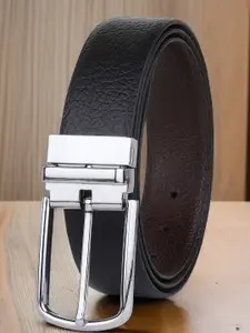 Provogue Men Textured Leather Reversible Formal Belt