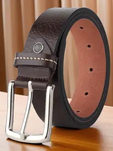 Provogue Men Textured Leather Formal Belt