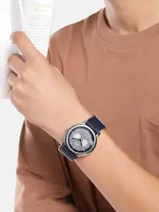 WROGN Men Brass Dial & Straps Analogue Multi Function Watch