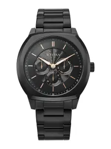 Titan Regalia Arc Quartz Black Shaped Dial Men's Analog Watch - 90213NM01