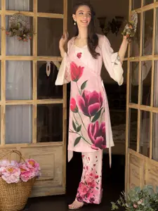 ROOH by SHIVANI Women Floral Printed Co-Ords With Shrug