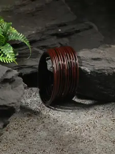 1ST TIME Set Of 12 Glass Bangles