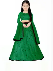 F Plus Fashion Girls Lehenga Choli with Dupatta Set