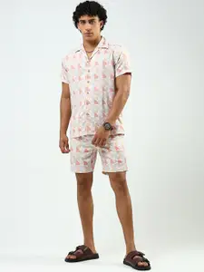 Monte Carlo Printed Short Sleeves Shirt With Shorts