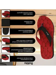 ROKKS Women Rubber Flip Flops