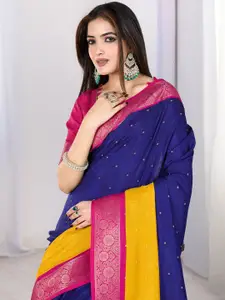Rekha Maniyar Woven Design Zari Saree With Unstitched Blouse