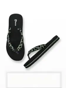 ROKKS Women Printed Rubber Slip-On