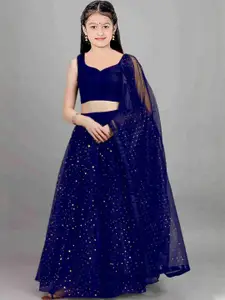 F Plus Fashion Girls Lehenga Choli with Dupatta Set