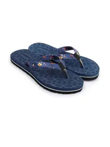 ROKKS Women Floral Printed Eva Flip Flops