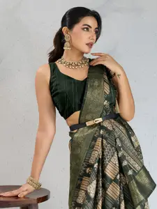 Rekha Maniyar Floral Woven Design Zari Saree