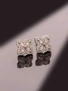 Voylla Sparkling Elegance Butterflair American Diamond Contemporary Studs Earrings
