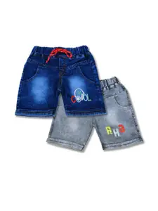 WORTON FASHION Boys Pack Of 2 Denim Outdoor Denim Shorts