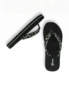 ROKKS Women Rubber Flip Flops